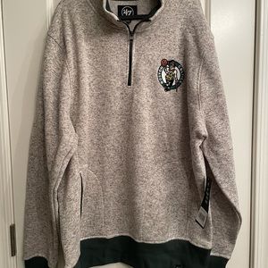 47’ Brand Boston Celtics Qtr Zip Pull-Over